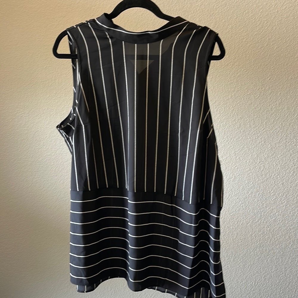 Stripped Nine West Top, Size XL